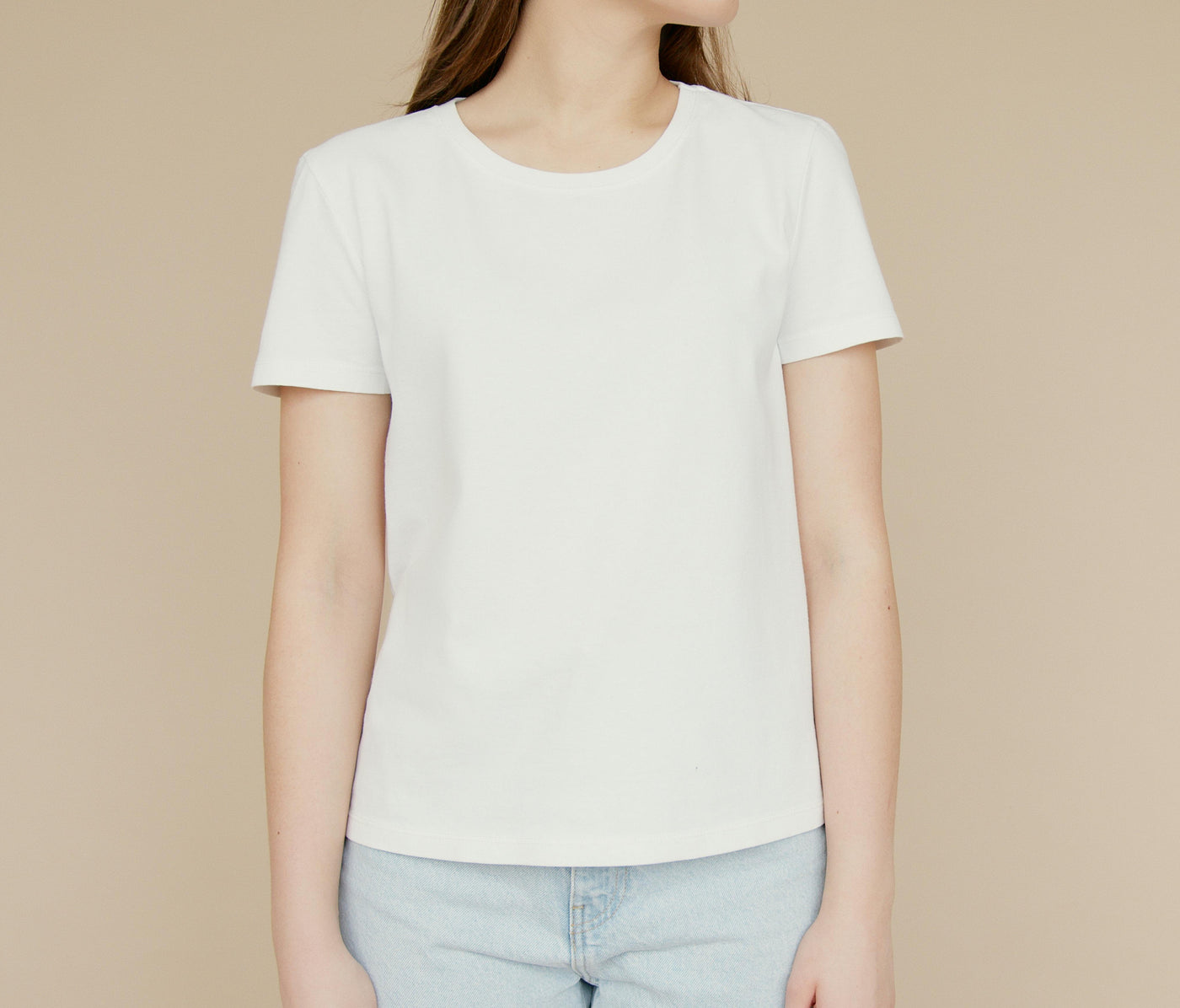 Hvid tee